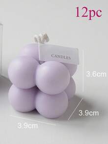 1/2/12pcs Mini Magic Cube Scented Candle,Handmade Bubble Shaped Candles Cute Aromatherapy Candles For Halloween,Spooky,Autumn,Festival,Holiday ,Winter,Holiday,Festival,Room Decor,Gifts Graduation,Candle Wholesale