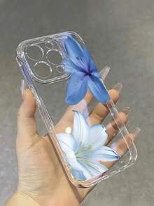 Ốp lưng điện thoại trong suốt nhẹ họa tiết hoa tương thích với Samsung, 16, 13, 15, 15 Pro, 14 Pro, 14 Plus, 7/8 Plus, 11, 12 Pro Max, 13, 14 Pro Max, Samsung S24, S23, S25, Món quà tuyệt vời cho bạn bè và gia đình - Trong sáng - Xem 2