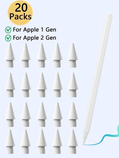 1/2/3/4/5/6/10/20pcs Upgraded Apple Pencil Replacement Tips, Durable Multi-Compatible IPencil Tip Accessories, Suitable For IPad Pro/Apple Pencil Pro/USB-C/1st Gen/2nd Gen