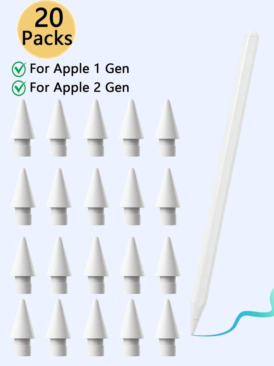 1/2/3/4/5/6/10/20pcs Upgraded Apple Pencil Replacement Tips, Durable Multi-Compatible IPencil Tip Accessories, Suitable For IPad Pro/Apple Pencil Pro/USB-C/1st Gen/2nd Gen