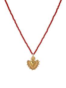 1件 Y2K 时尚优雅奢华不对称心形蘑菇串珠吊坠项链,红色,适合送给姐妹、情侣,适合情人节、日常佩戴、派对、婚礼、节日(由于产品材质特殊,红色珠子与图片可能存在轻微色差。) - 項鍊 - 查看 24