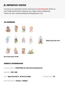 1pc Or More Cute Anime Character PVC Figure Model, Blind Box/Blind Bag, Animal Tea Party Style, Perfect Halloween Gift For Figurine Collectors, Great For Room Decoration