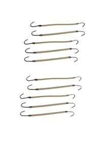 5个双钩皮筋，符合国家标准，适用于拉丁舞造型，皮筋，美发工具，丸子头钩，马尾辫橡皮筋，加粗弹力发钩，发圈，马尾辫发绳，发圈，发饰，头饰，弹力带 - 彩色 - 查看 7