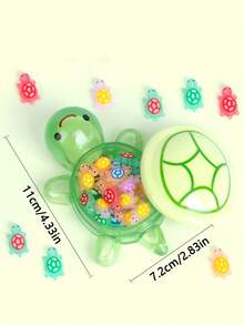 10/20 piezas de decoraciones de mini tortugas de mar que brillan en la oscuridad de colores aleatorios - Adorables adornos de resina de tortugas de mar para decorar pasteles, favores de fiesta de océano y manualidades de jardinería, regalos de cumpleaños y graduación - Multicolor - Ver 9