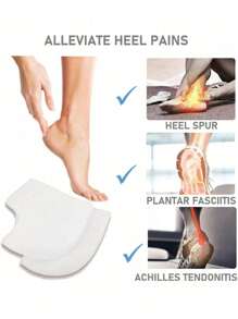 1/2pairs Gel Heel Protectors, Prevent Blisters Heel Sleeves, Silicone Heel Cups And Ankle Protectors, Relieve Heel Pain And Cracked Heels, For Men And Women