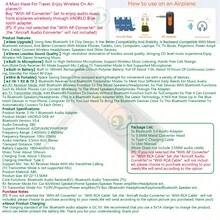VAORLO 新款 USB 蓝牙 5.3 音频接收器适配器，无线立体声音乐，3.5mm AUX R/L RCA 接口，带麦克风，支持 U 盘播放，适用于车载扬声器功放和桌面功放。 - 彩色 - 查看 2