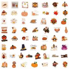 114Pcs Thanksgiving Stickers Vinyl Stickers Scrapbook, Journaling, Laptop, Bumper, Skateboard, Water Bottles, Computer, Phone, Cartoon, Hard Hat, Car Stickers - Multicolor - View 4