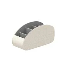 PVC 皮革遥控器支架，带 5 个隔层，电视遥控器收纳盒/托盘，桌面收纳盒，用于存放眼镜、刷子、媒体播放器、钢笔 - 非常适合床头柜/书桌、圣诞节和感恩节礼物、书桌和抽屉收纳盒，适合家庭整理 - 彩色 - 查看 10