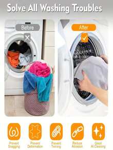 5pcs Mesh Laundry Bags, Suitable For Delicate Clothes, Washing Machine Laundry Bag, Travel Storage Organizer Bag, Washing Machine Dedicated Wash Bag, Anti-Deformation Clothing Wash Bag, Suitable For Underwear, Bras, Socks, Travel Storage Decor, Room Decor, Decorations, Decorations, Decor, Storage, Organizer Dress Pants Shoes Jeans Boots Skirt,Spring,Minimalist,Summer Tops - Multicolor - View 6