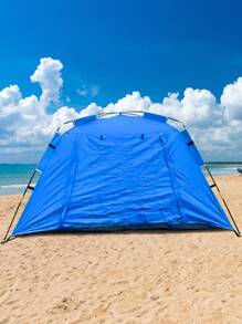 1 件可折叠便携式露营帐篷，易于安装和拆卸，防紫外线，防水，防蚊，紧凑的存储尺寸，方便携带，可容纳 2-4 人，大尺寸，多色，厚面料，适合过夜、户外野餐、遮阳、徒步旅行