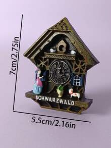 1 pezzo Calamita da frigo souvenir da viaggio 3D creativa della città, calamita decorativa fatta a mano, adatta per Natale - Multicolore - Visualizzare 18