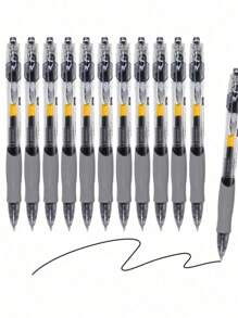 四合一多色 0.5 毫米圆珠笔，带夹子的光滑伸缩墨水笔，细尖可爱护士笔，颜色随机，适用于学校用品，返校 - 彩色 - 查看 10