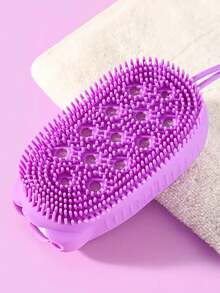 4 件套双面硅胶沐浴刷 - 清洁按摩二合一，提升沐浴体验