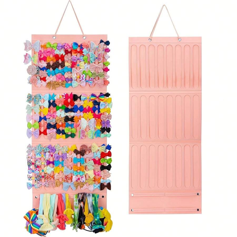 Butterfly Hair Clip Organizer And Accessory Storage Rack - Linen Display Stand For Headbands, Barrettes, Scrunchies, Hair Ties - Ideal For Halloween & Christmas Gifts (No Power Needed) - Multicolor - View 1