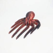 1 pulpo gigante de 41 cm/16,14 pulgadas, monstruo del océano, pulpo enorme, pulpo colorido, pulpo negro y dorado, regalo de fiesta de decoración navideña, regalo de cumpleaños, decoración artística divertida impresa en 3D, decoración del hogar, decoración del automóvil, decoración del jardín, regalo de San Valentín