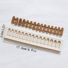 烘焙蛋糕工具田园风草坪栅栏花艺田园风翻糖硅胶巧克力路标硅胶翻糖蛋糕模具 - 米色 - 查看 14