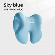 Almohada de soporte para la cabeza de silla de oficina de espuma viscoelástica para sillas de computadora, reposacabezas ajustable, almohada para siesta para dormir y trabajar, extraíble - Negro - Ver 8