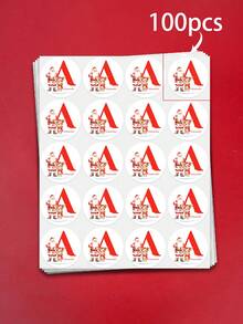 216pcs Customized Christmas Stickers, Santa Claus Letter Stickers, Christmas Gift Labels, Snack Packaging Stickers, Customizable Text, 5cm X 3cm, Suitable For Holiday Gift Wrapping, Envelope Stickers, Candy Packaging, Small Business Packaging - Multicolor - View 10