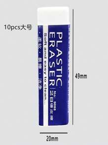 4 件 2B 铅笔橡皮擦，用于书写的矩形橡皮擦，办公和学生用品，返校礼物，学校文具，学生文具