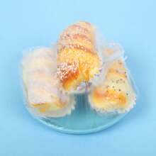 100 件一次性弹性食品罩 - 可拉伸保鲜膜，适用于碗、盘子、鞋子和淋浴喷头 - 多用途防尘防水厨房储存膜