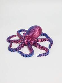 1 pulpo gigante de 41 cm/16,14 pulgadas, monstruo del océano, pulpo enorme, pulpo colorido, pulpo negro y dorado, regalo de fiesta de decoración navideña, regalo de cumpleaños, decoración artística divertida impresa en 3D, decoración del hogar, decoración del automóvil, decoración del jardín, regalo de San Valentín