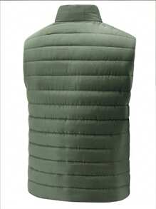 Men's Outdoor Sports Vest With Thermal Lining, Thickened Fashion Casual Jacket For Hiking, Cycling, Winter,Fleece