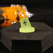 10pcs/20pcs Miniature Glow-In-The-Dark Halloween Decorative Cute Ghost, Demon, Pumpkin Resin Accessories, DIY Ornaments