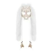 1pc Viking Warrior & Werewolf Mask - Faux Fur Headpiece, Perfect For Halloween, Rave Parties & Winter Novelty Costumes Halloween Party Decor