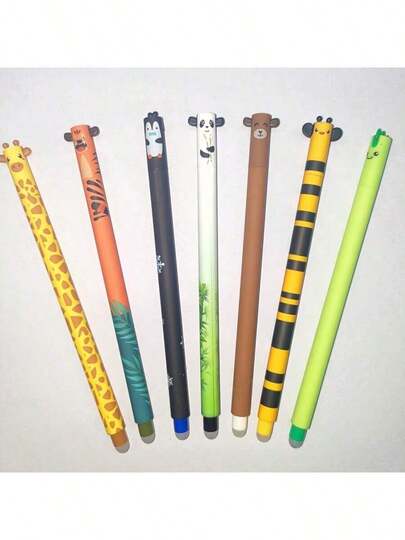 5 Stücke zufällig löschbare Stifteetuis, 0,5 mm Stiftspitze, Schwarz, Blau, Rot, Grün und andere Stiftminen, verschiedene Farben, Büroartikel, Schreibwaren, Geschenke zu Feiertagen und Geburtstagen. Aufgrund unterschiedlicher Produktionschargen kann es zu leichten Farbabweichungen kommen.