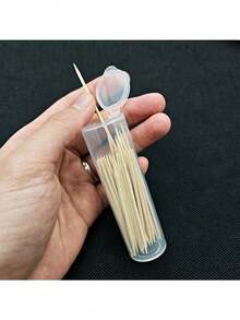 1/2/3/5pcs Sewing Needle Storage Tubes With Lids - Ideal For Embroidery, Felt And Sewing, DIY Gifts, Sewing Supplies And Accessories; Toothpick Storage Box; Cotton Swab Storage Bucket; Alcohol Wipe Plastic Container; Plastic Storage Jar; Compressed Wet Wipe Bucket - Multicolor - View 6