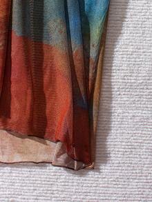 3pcs/Set Women Tie Dye Sexy Backless Swimwear For Beach Resort Vacation Summer - Multicolor - View 8