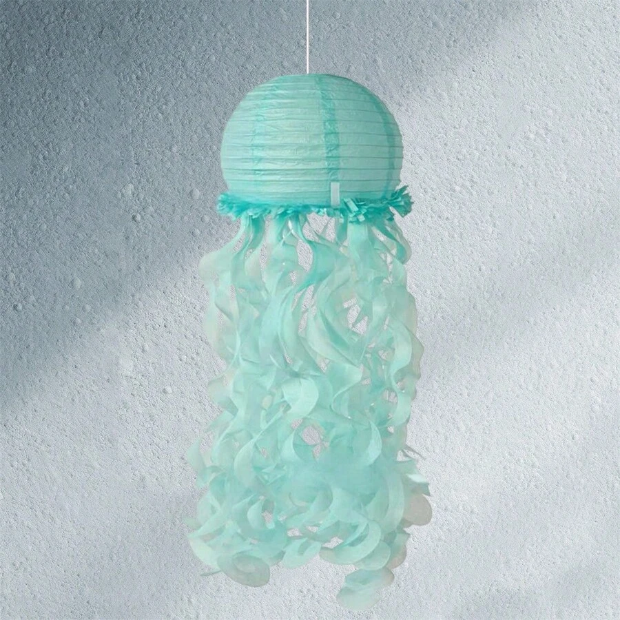 Hanging Jellyfish Paper Lanterns Under The Sea Decorations For Birthday Baby Shower Ocean Themed Party Supplies - Màu xanh lam - Xem 1