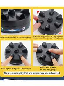 1 pieza Mini Detector de mentiras de seis dedos, Juego eléctrico de choque, juguete de broma novedoso - Multicolor - Ver 11