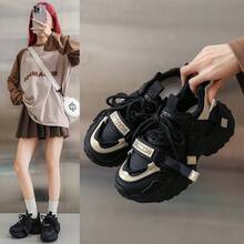 Women Chunky Shoes - Black - View 3