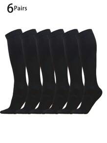 1 双 Copper Wellow 压缩袜 女士 男士 15-20 毫米汞柱及膝孕妇护士孕妇医疗可爱运动金色贴合骑行袜 女士成人支撑袜循环长款女士运动袜，适合健身房，秋季