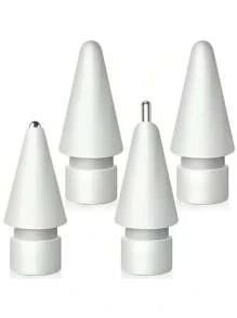 兼容 Apple Pencil 笔尖，升级版 6 支装替换笔尖，带笔盒，不易磨损，笔尖纤细，精准操控，金属笔尖，兼容 Apple Pencil 第一代/第二代/USB-C/iPad Pro Pencil