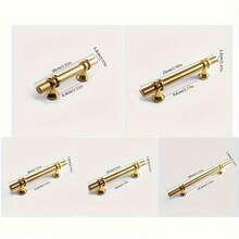 1/20 件优雅金色拱形橱柜把手 - 光滑抛光不锈钢门把手，拉丝表面，适用于厨房和家具，多功能实心抽屉拉手，厨柜五金|光滑手柄设计|拉丝金属，厨柜把手