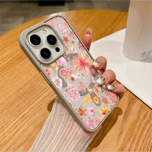 17/16E/16/15/14/13/12/11 Pro 16 Plus/16Eに適した磁気吸引電話ケース付きパターンマカロン、男性と女性に適した、シンプルな個性、落下防止保護 - ライトグレー - チェックする 3