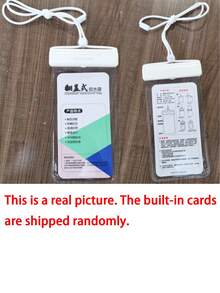 Bolsa impermeable para teléfono celular con cordón cruzado, pantalla táctil universal, funda protectora para nadar y bucear, bolsa de playa impermeable para teléfono - Ver 7