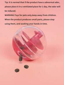 1 件红色塑料球形螺旋宠物喂食器玩具，猫咪互动玩具 - 彩色 - 查看 10