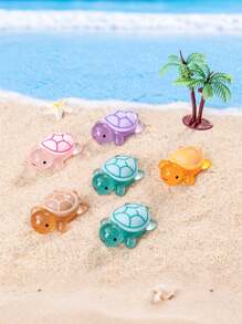 Night Light Turtle Statues - Resin Garden Miniature Animal Decorations - No Need For Electricity Or Batteries, Outdoor Decorations, Colorful Glowing Plastic Handmade Models, Suitable For DIY, Nail Art, And Home Decoration | Playful Animal Statues | Decorative Turtles