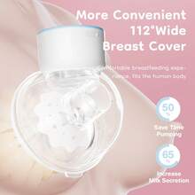 2pcs 180ml Wearable Electric Breast Pump 4 Modes Inverter Mode 12 Settings Per Mode Low Noise Anti-Spill Design - Multicolor - View 11