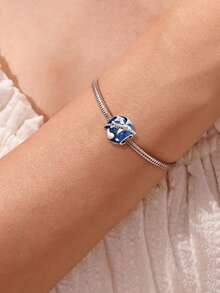 1 件时尚粉色和紫色香水珠饰适合女士手链手镯 DIY 珠宝制作和日常服装搭配珠宝装饰适合女孩