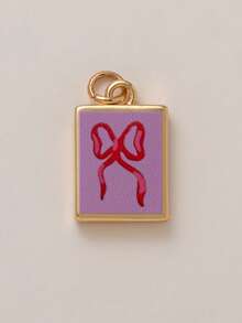 1 件夏季时尚 INS 可爱简约蝴蝶花朵月亮 DIY 吊坠，镀 18K 金，不易氧化，适合老婆妈妈自由搭配。