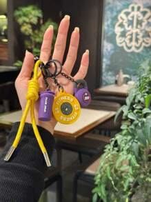 系列创意设计可爱撞色甜美酷炫运动风包包挂件，健身运动配件，夏季时尚救星钥匙扣，健身系列杠铃片壶铃运动水杯挂件，背包挂件，饰品钥匙扣，适合运动型男生女生，送给男女的精美礼物 - 彩色 - 查看 12