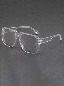 1pc Elegant Retro Fashion Glasses - Decorative Accessory Glasses, Casual Wear Glasses, Stylish Frame, Durable Material, Exquisite Design, Vintage Style, Unique Statement Glasses, Accessory Enthusiasts Exclusive