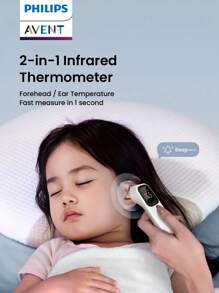 PHILIPS Ear Thermometer Forehead Thermometer Two-In-One Electronic Thermometer Infant/Adult Temperature Measurement