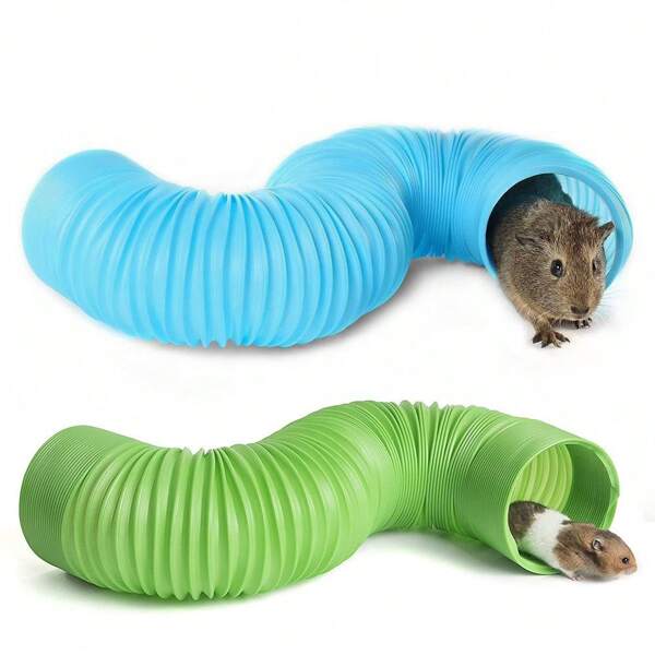 1x uitbreidbare zelfgemaakte tunnelbuis voor hamsters, konijnen, chinchilla's, fretten en andere kleine huisdieren