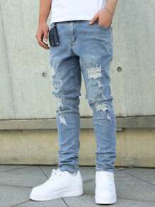 Fashionable Ripped Skinny Jeans For Teenagers