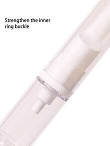 5毫升液体粉底瓶，真空抗氧化鸭嘴式便携旅行装乳液面霜笔，透明旋转笔，灰色砂纸指甲锉双面摩擦条，化妆唇彩容器涂抹器睫毛增长液管，化妆唇彩涂抹器，睫毛增长精华液管 - 無色 - 查看 7